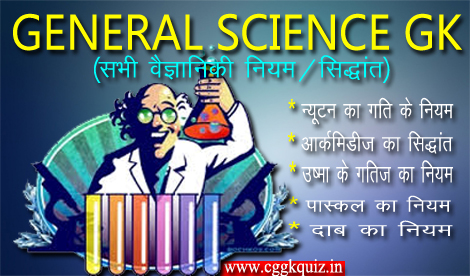 General Science Questions related Principle, Rules, Laws and Methods